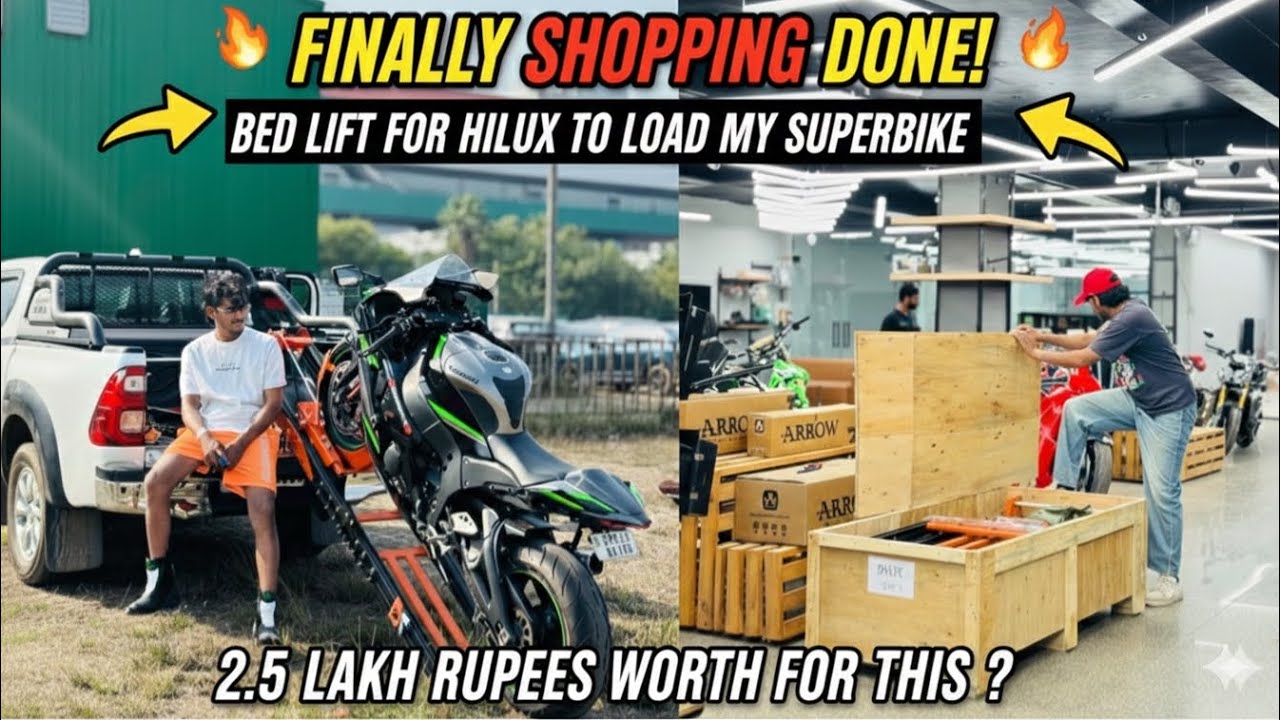 FINALLY! 😱 Best Bed Lift for Hilux to Load My Superbike! (Worth 2.5 Lakh?) No More Ramps! 