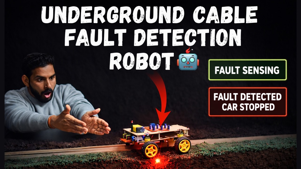 Underground Cable Fault Detection Robotic Car | Electrical Engineering Youtube First Project Idea