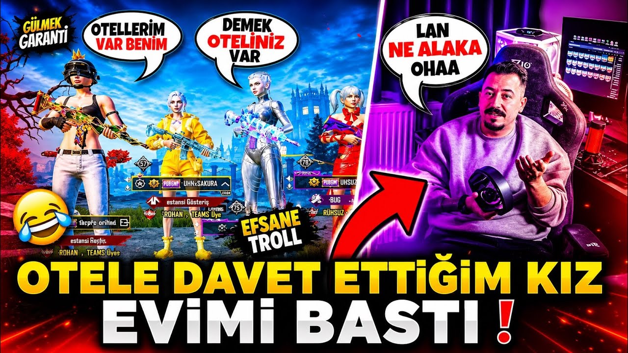 OTELE DAVET ETTİĞİM KIZ EVİMİ BASTI - PUBG MOBİLE