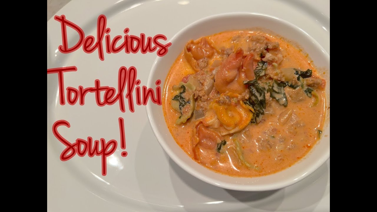 Tortellini Soup with Italian Sausage & Kale