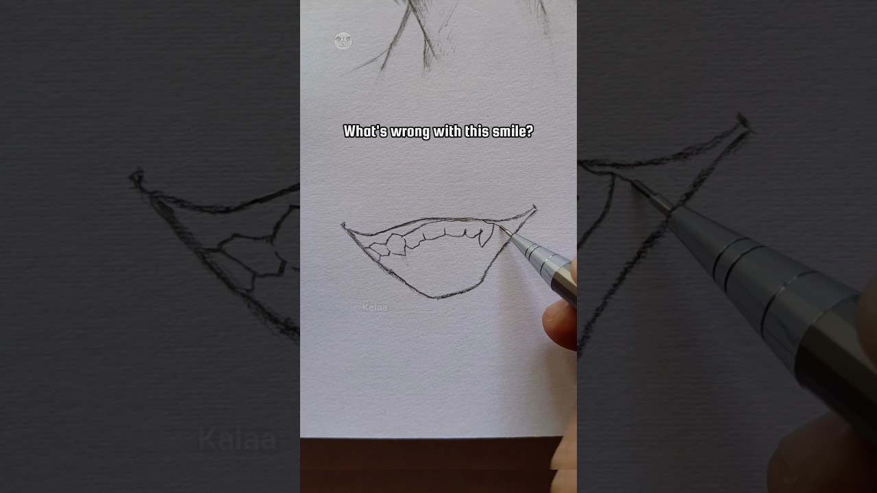 Drawing a creepy smile