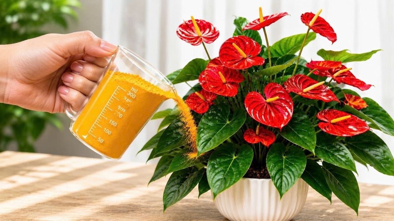 1 Cup a Week! Anthurium Blooms Hundreds of Flowers All Year Long!