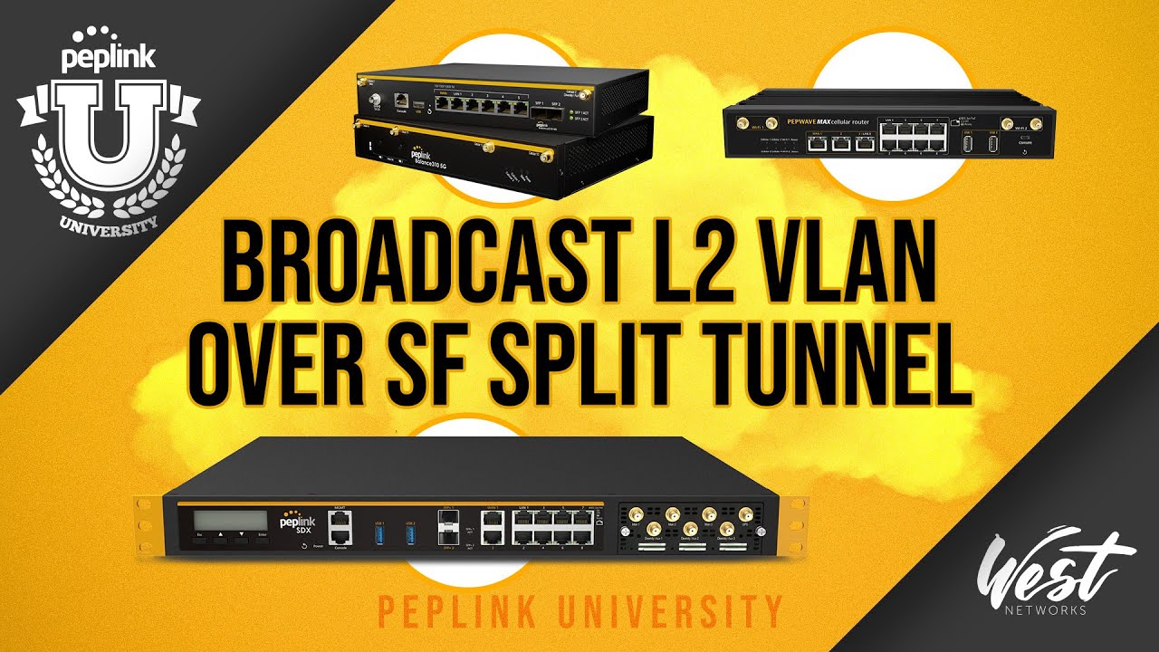 Tutorial: Broadcast Layer2 VLAN over SpeedFusion Split tunnel!