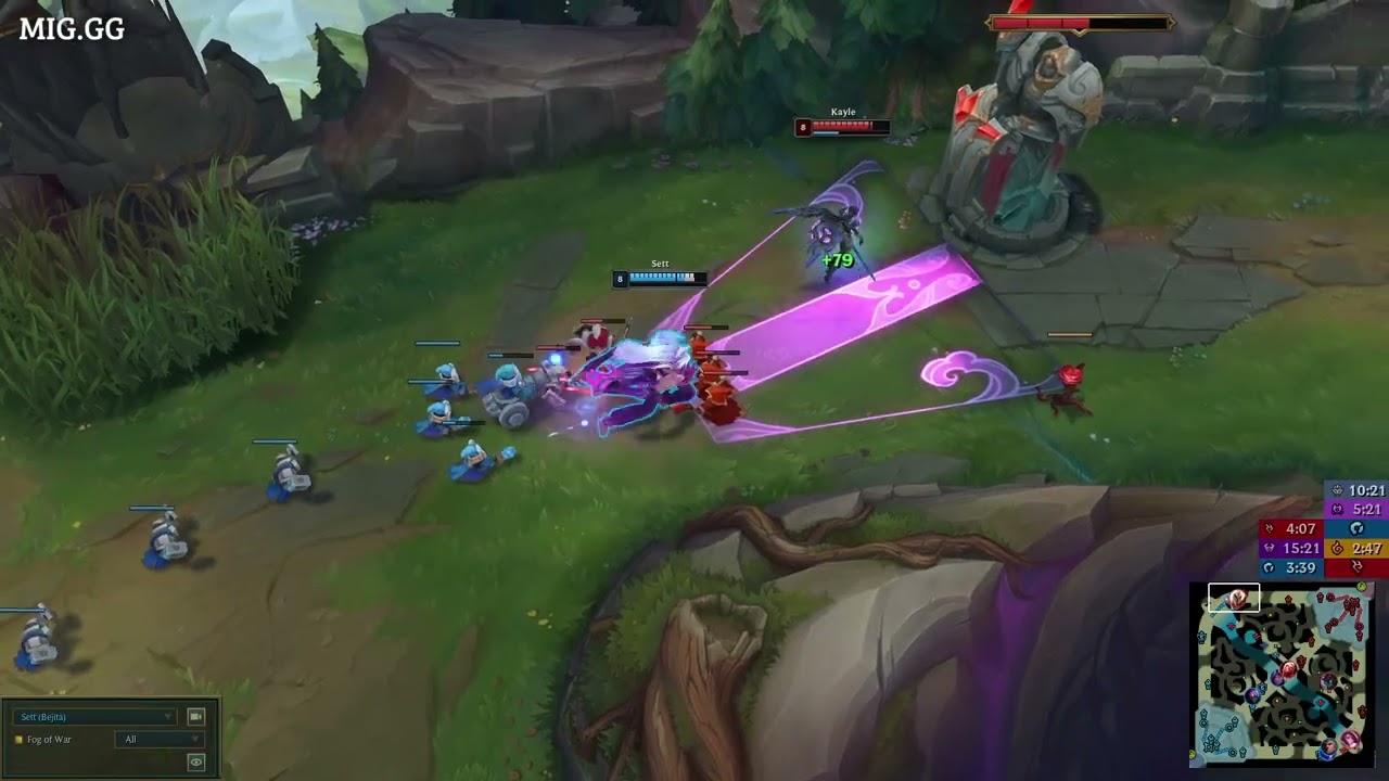Sett vs  Kayle Top Gameplay