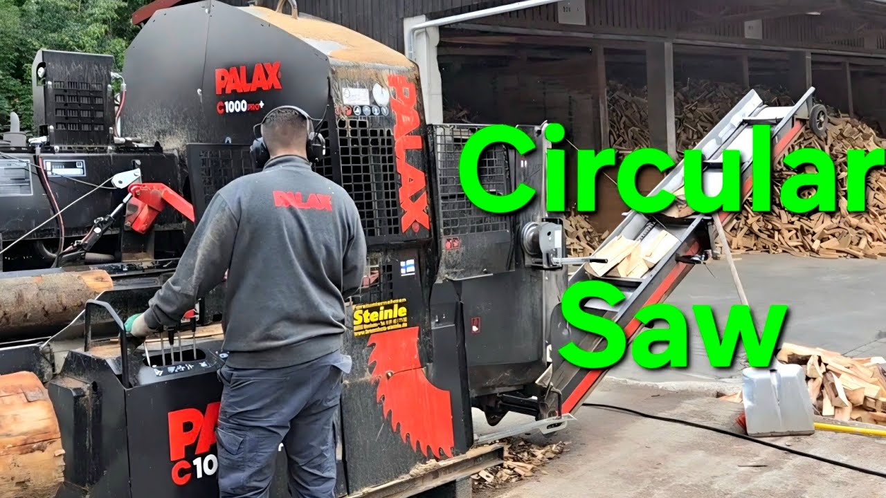 Fastest Firewood Processor I've EVER Seen. Palax C1000