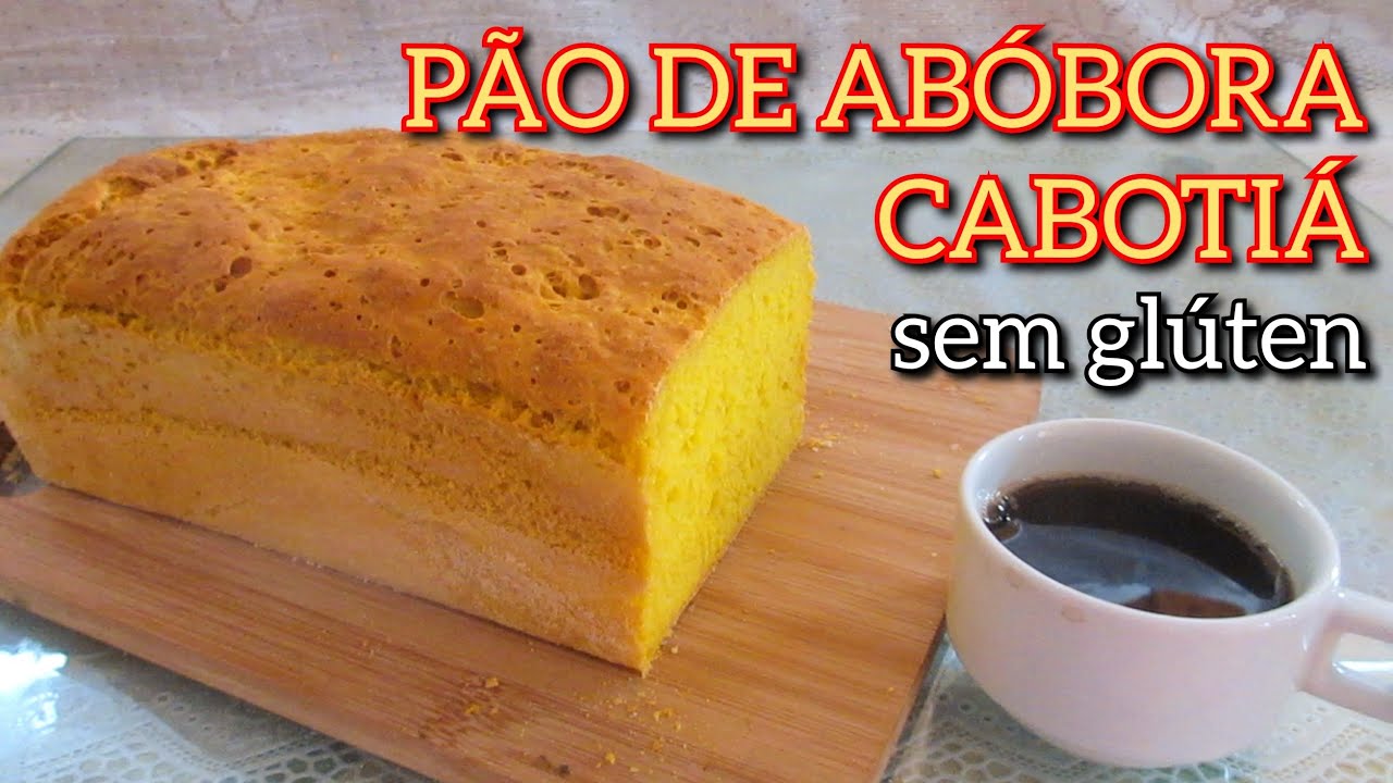 PÃO DE ABÓBORA KABOTIÁ CRUA SEM GLÚTEN SEM LACTOSE | MACIO E ÚMIDO POR DENTRO ATÉ NO OUTRO DIA |