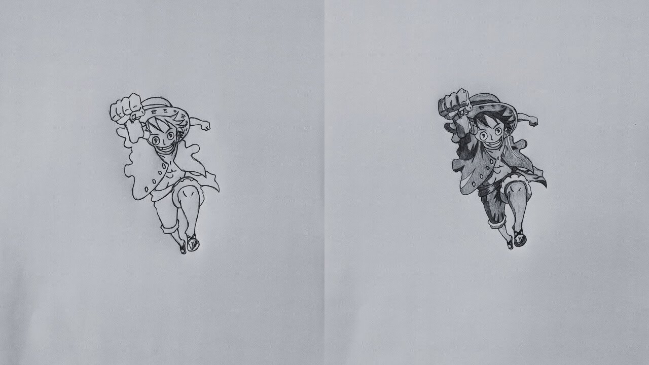 How to Draw Monkey D. Luffy (One Piece) | Step-by-Step Anime Drawing Tutorial