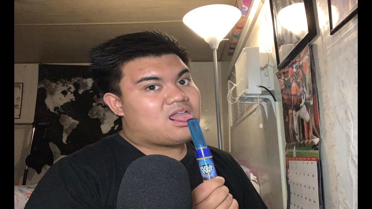 ASMR Mouth Sounds with a Push Pop Candy (No Talking)