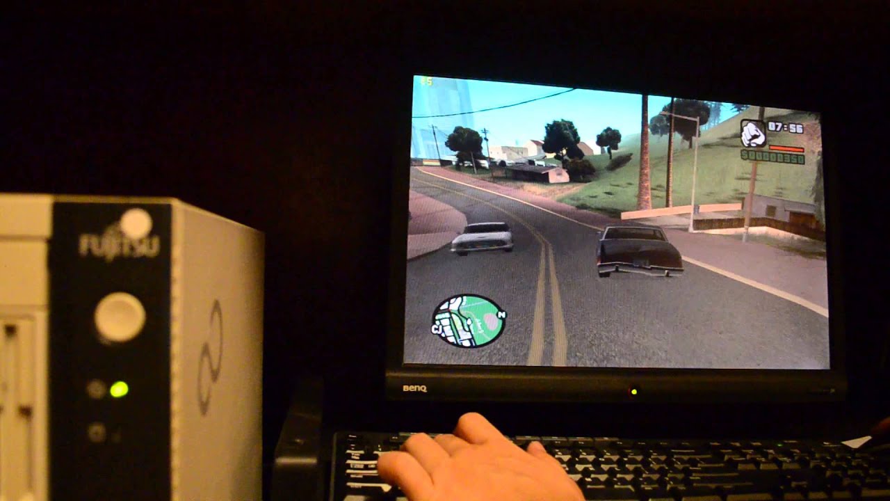 Intel E2160+Inno 3D 9400GT Realtime Gameplay Capture( GTA:SanAndres)