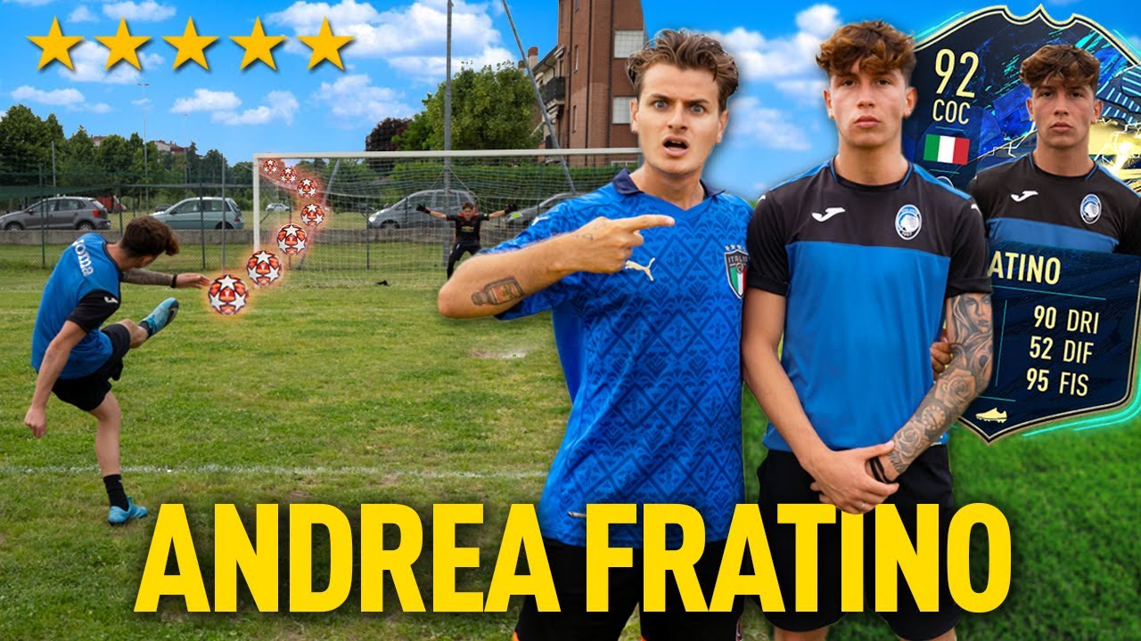 ⚽️ Quanto &egrave; forte ANDREA FRATINO come CALCIATORE? (mi ha stupito veramente!)