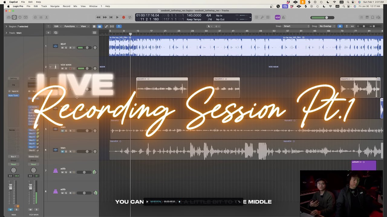 Inside a Funky Drill Type Beat Recording Session pt.1