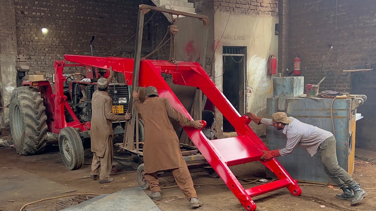 Amazing invention ! How to Make Best Grapple Loader With Tractor