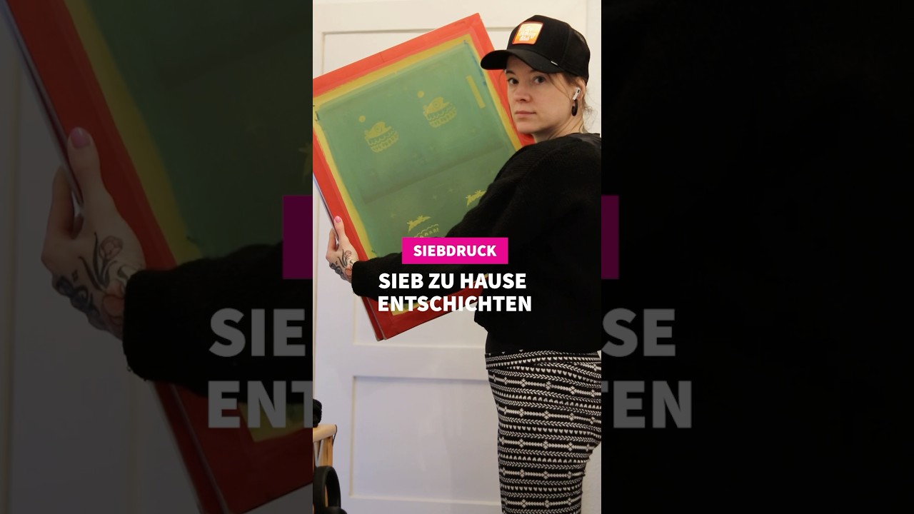 Siebdruck Sieb zu Hause entschichten