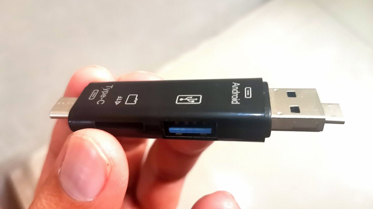 5 in 1 USB ADAPTER | Type c, micro usb, card reader, USB 2.0 and usb OTG