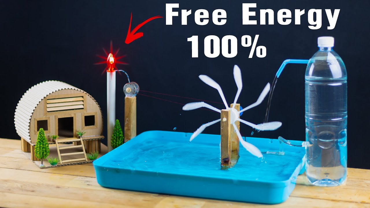 How to Make a Free Energy With Water Wheel Without Electricity