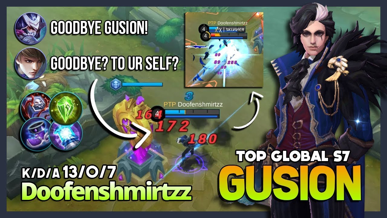 Perfect Hand with Smooth Dagger Combo! Doofenshmirtzz Top Global Gusion S7 ~ Mobile Legends