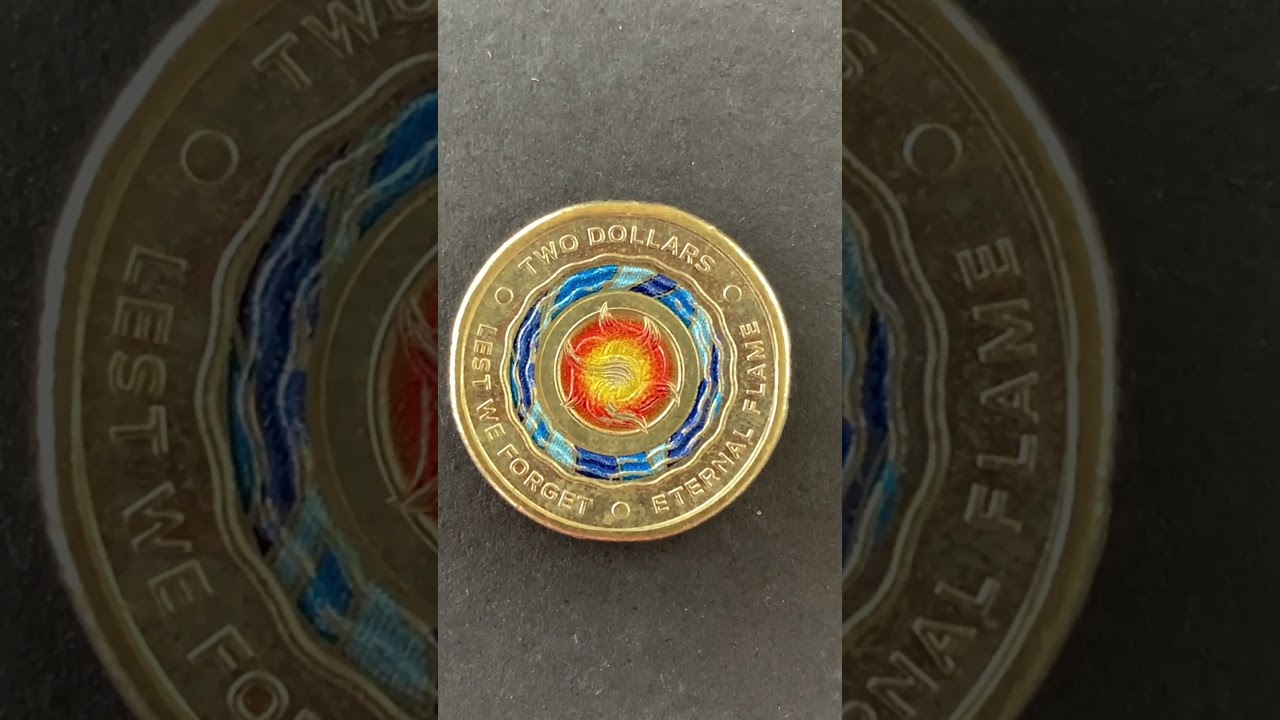 Australia 2018 Lest We Forget - Eternal Flame $2 Coin # Coin Noodling Daily Reveal