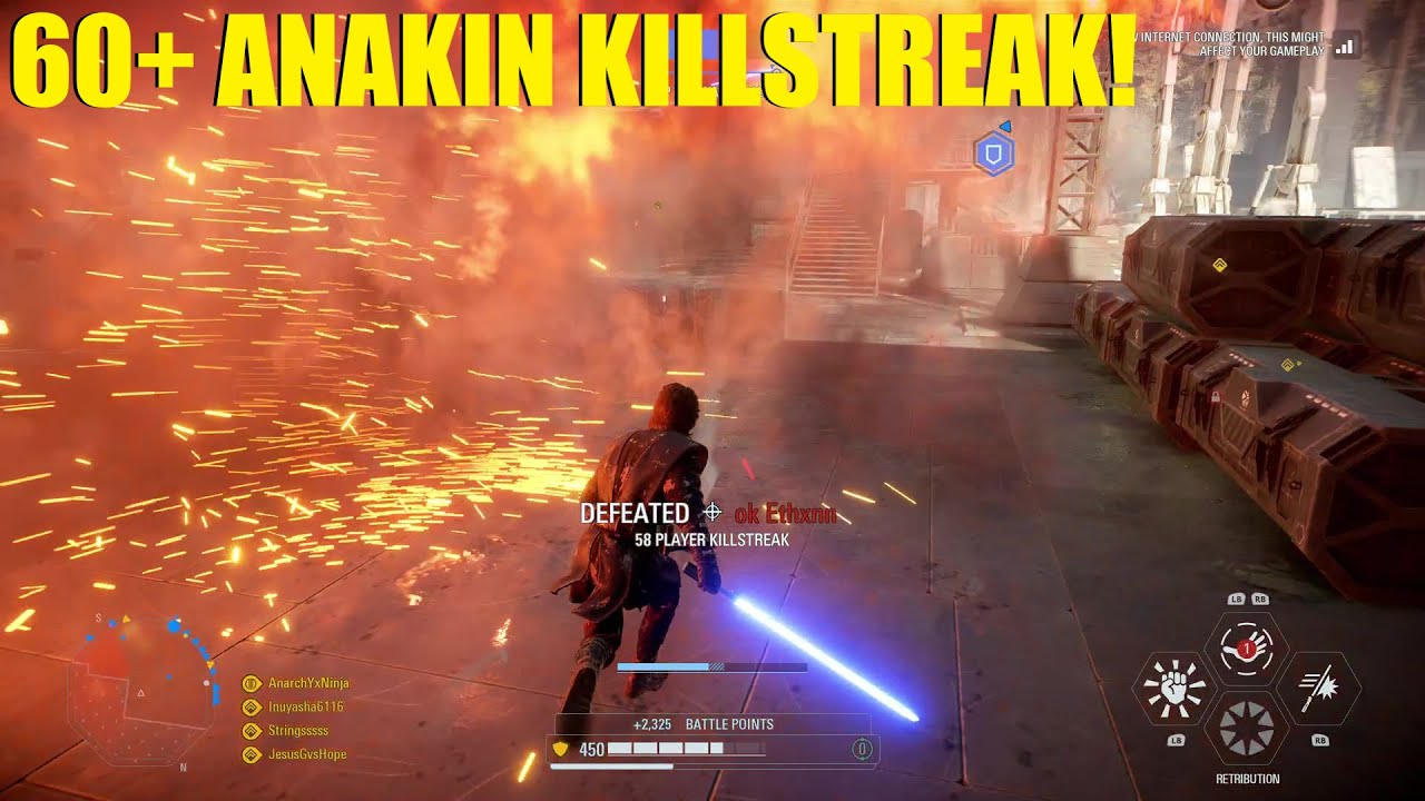 Энакин разнёс эту команду в клочья! Избранный всё ещё лучший! — Star Wars Battlefront 2