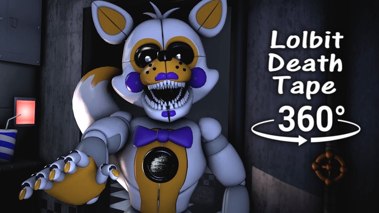 360°| Видеозапись убийства Lolbit — Five Nights at Freddy's Sister Location [SFM] (совместимо с VR)