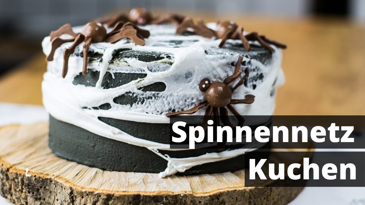 Wie backe ich einen Spinnennetz Kuchen zu Halloween?