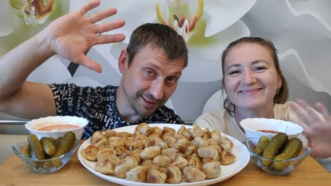 МУКБАНГ ЖАРЕНЫЕ ПЕЛЬМЕНИ | MUKBANG FRIED DUMPLINGS #мукбанг