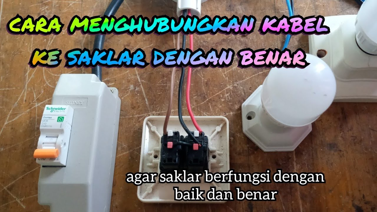 cara memasang saklar #saklar #instalasilistrik