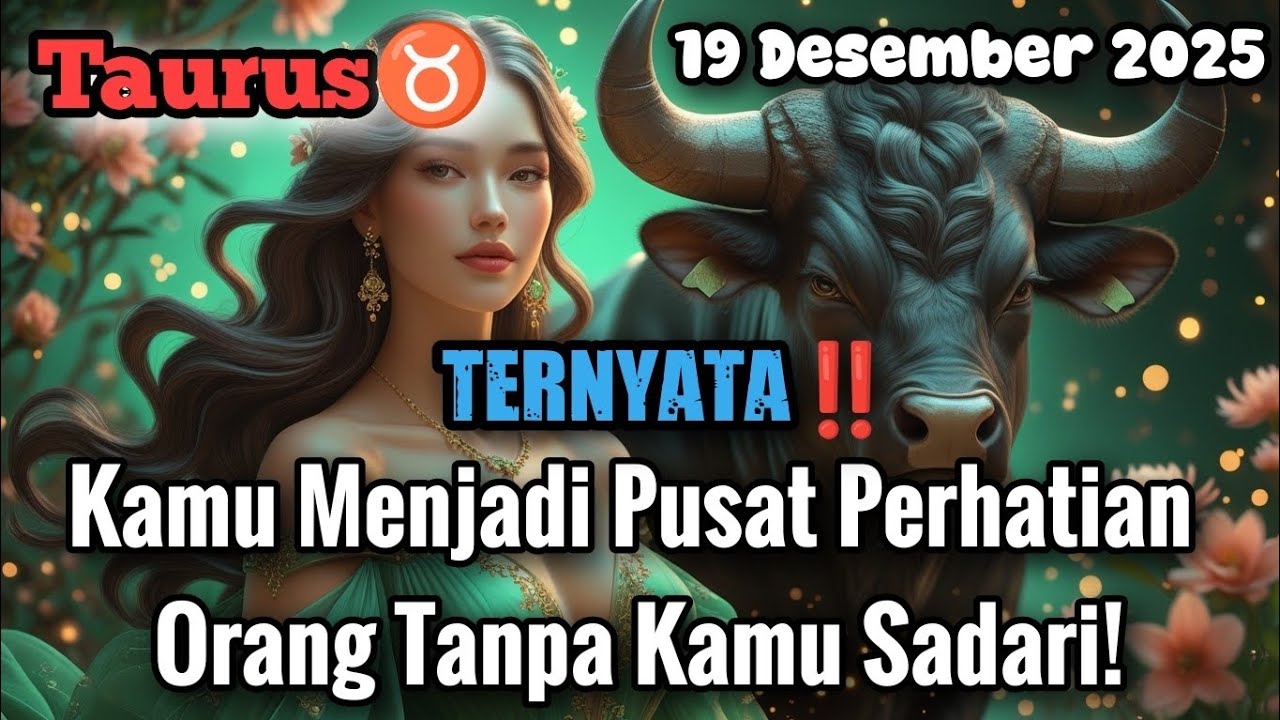Taurus♉TERNYATA‼️Kamu Menjadi Pusat Perhatian Orang Tanpa Kamu Sadari! Des 2025 - Langit Zodiak