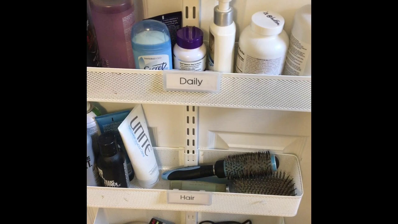 Bathroom Door Organization