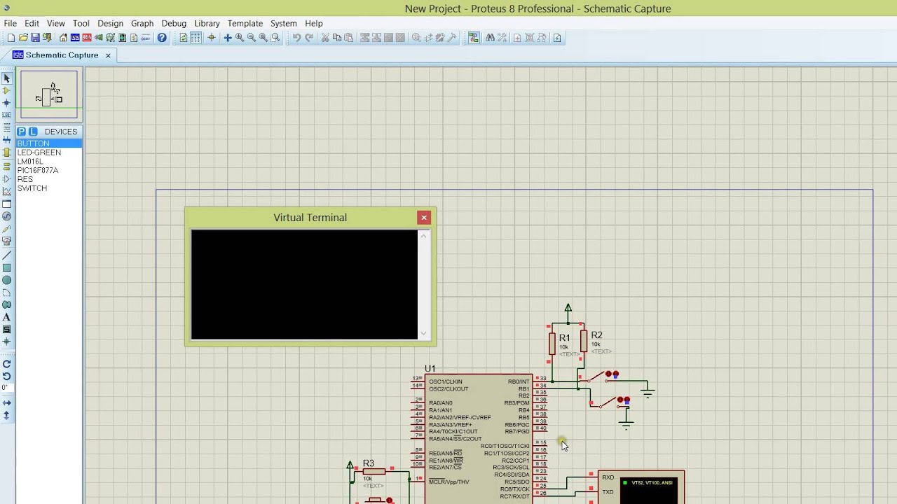 black box using pic ,gps and gsm proteus simulation