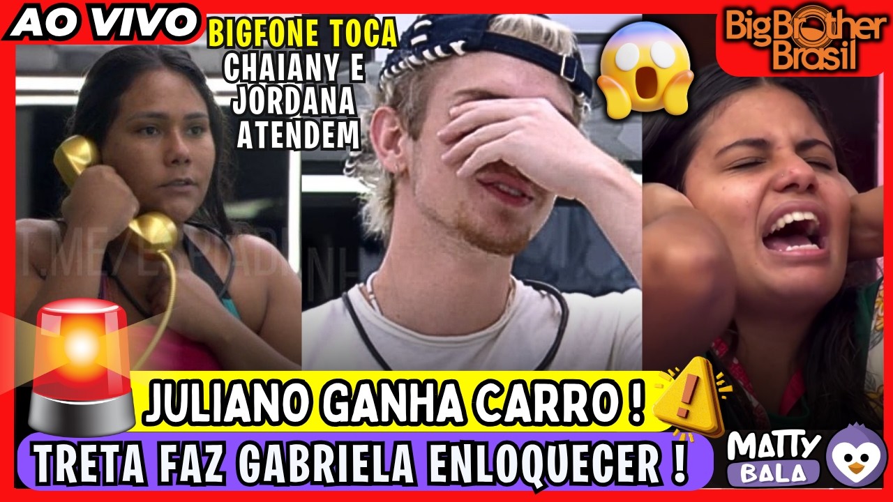 🚨BBB26 AGORA🔥 JULIANO ganha CARRO da BYD !  BRIGA faz GABI SURTAR! CHAI ATENDE BIGFONE #bbb #BBB26