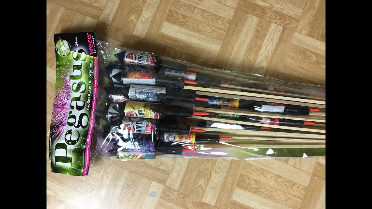 Weco - Pegasus - Raketen Set - Alle 24 Stück