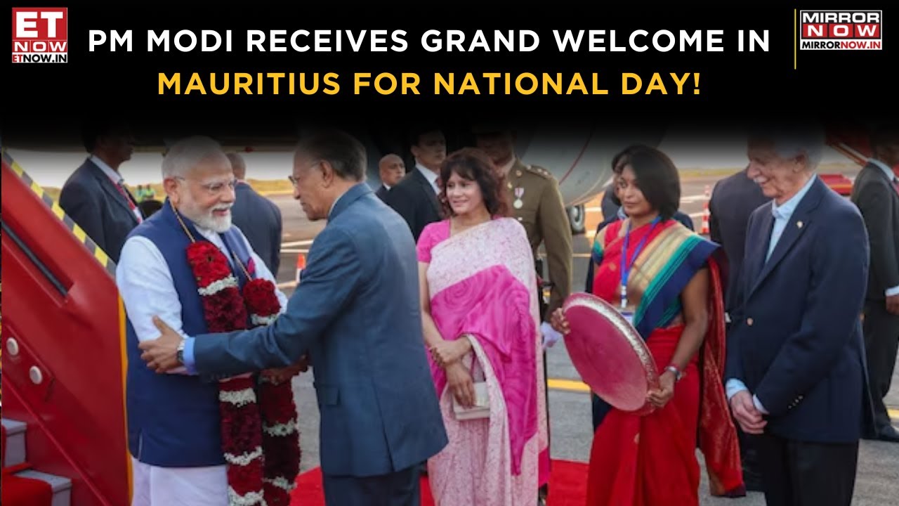 PM Modi Honored With Ceremonial Welcome In Mauritius; Attends National Day As Chief Guest | News