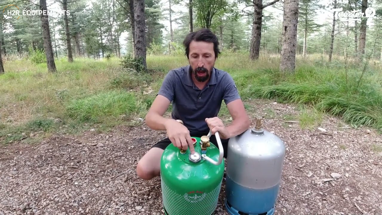 Bouteille de gaz GPL rechargeable PRAKTO - Test utilisation et installation