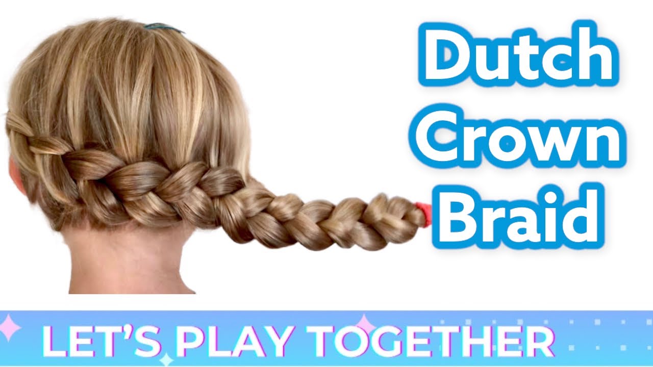 💁🏼&zwj;♀️ Easy Dutch Crown Braid