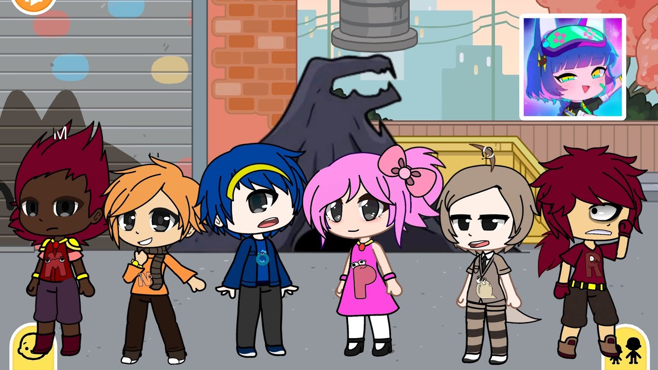 Drawing alphabet lore in Gacha Club / Humanized Alphabet lore humanized / MNOPQR