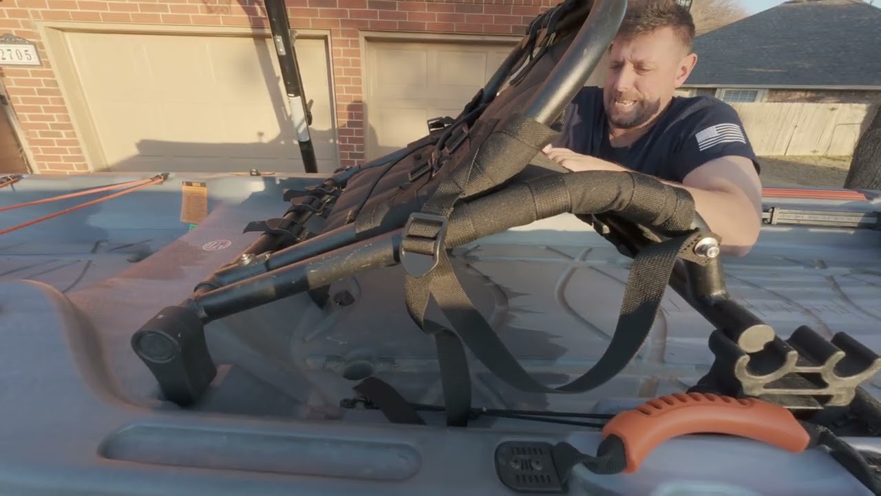 Unboxing and installing 2 inch seat risers for Lifetime Yukon Angler 116 Fishing Kayak