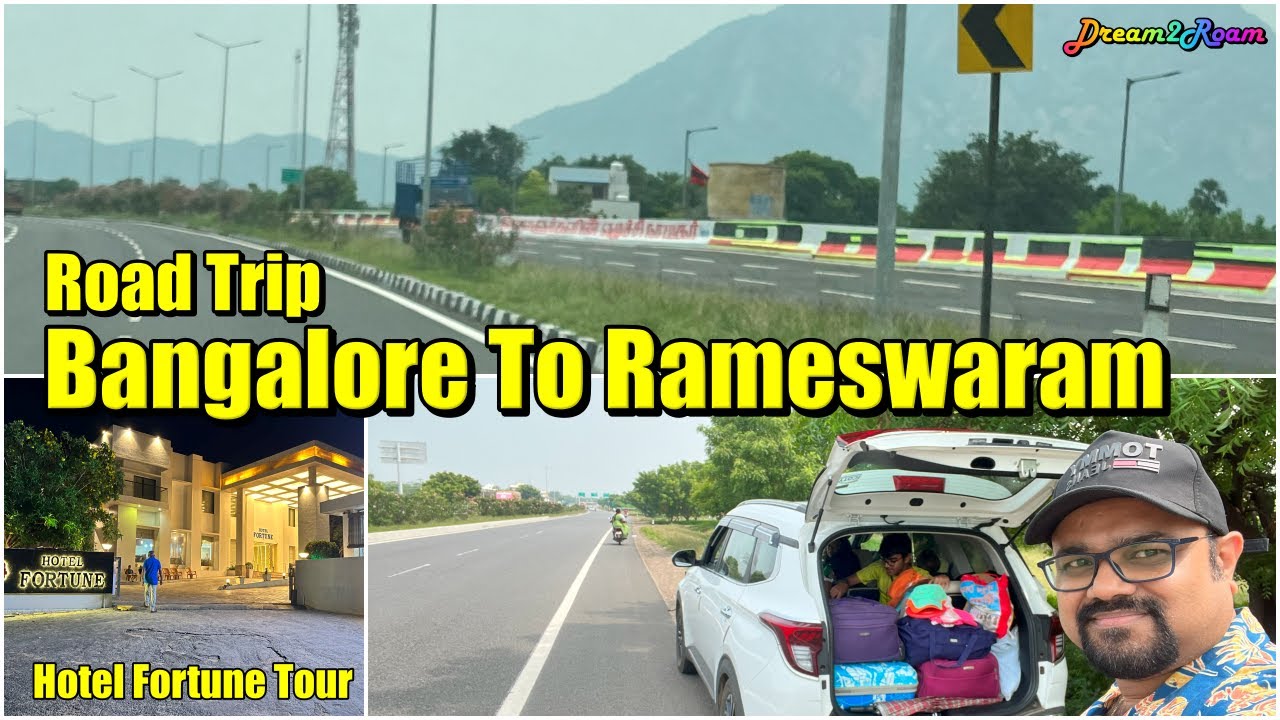 Road Trip | Bangalore To Rameswaram To Kanyakumari | Hotel Fortune Tour Rameswaram | Kia Carens Trip
