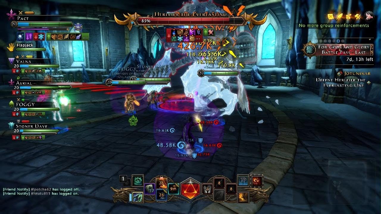 Neverwinter Master Jotunskar 3rd boss day 1 complete