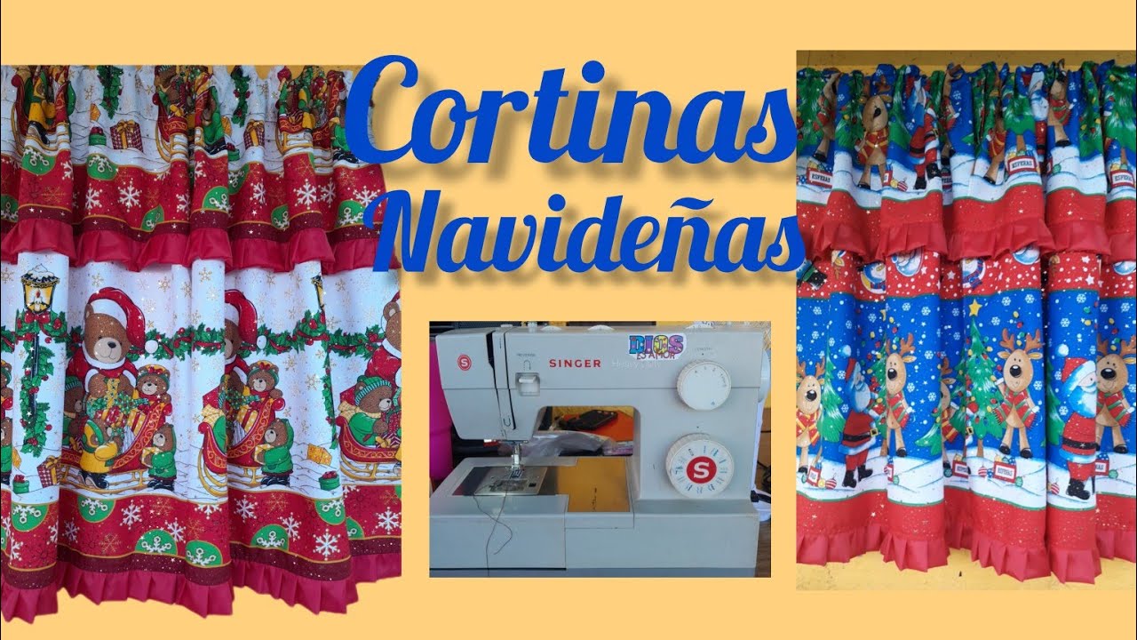 Cortinas navideñas  paso a paso 