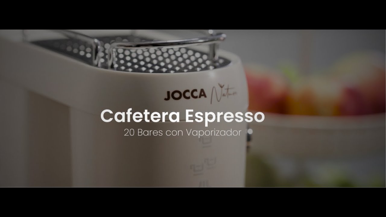 Jocca Cafetera Espresso Nature| Caf&eacute; de Calidad y Cremoso en Casa