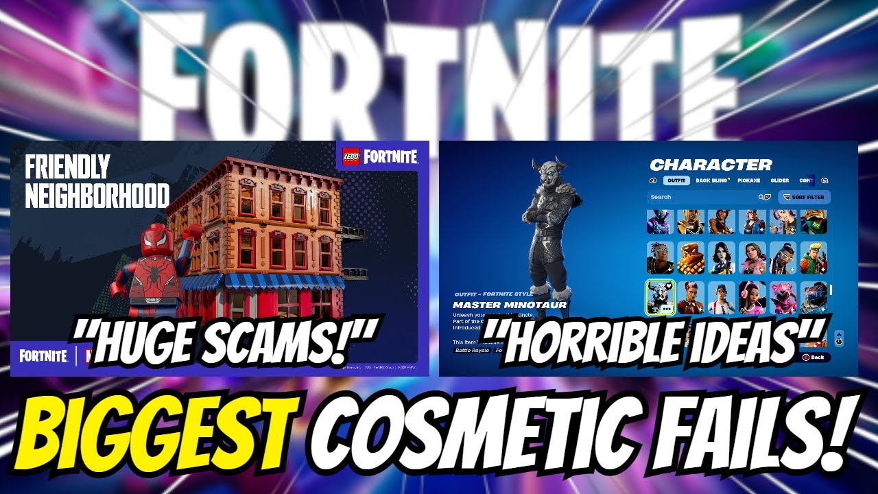 Самые большие провалы с косметическими предметами в истории Fortnite!