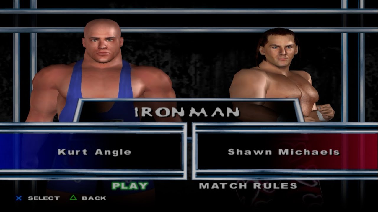 WWE SmackDown! Here Comes the Pain - Kurt Angle VS Shawn Michaels (IRONMAN)