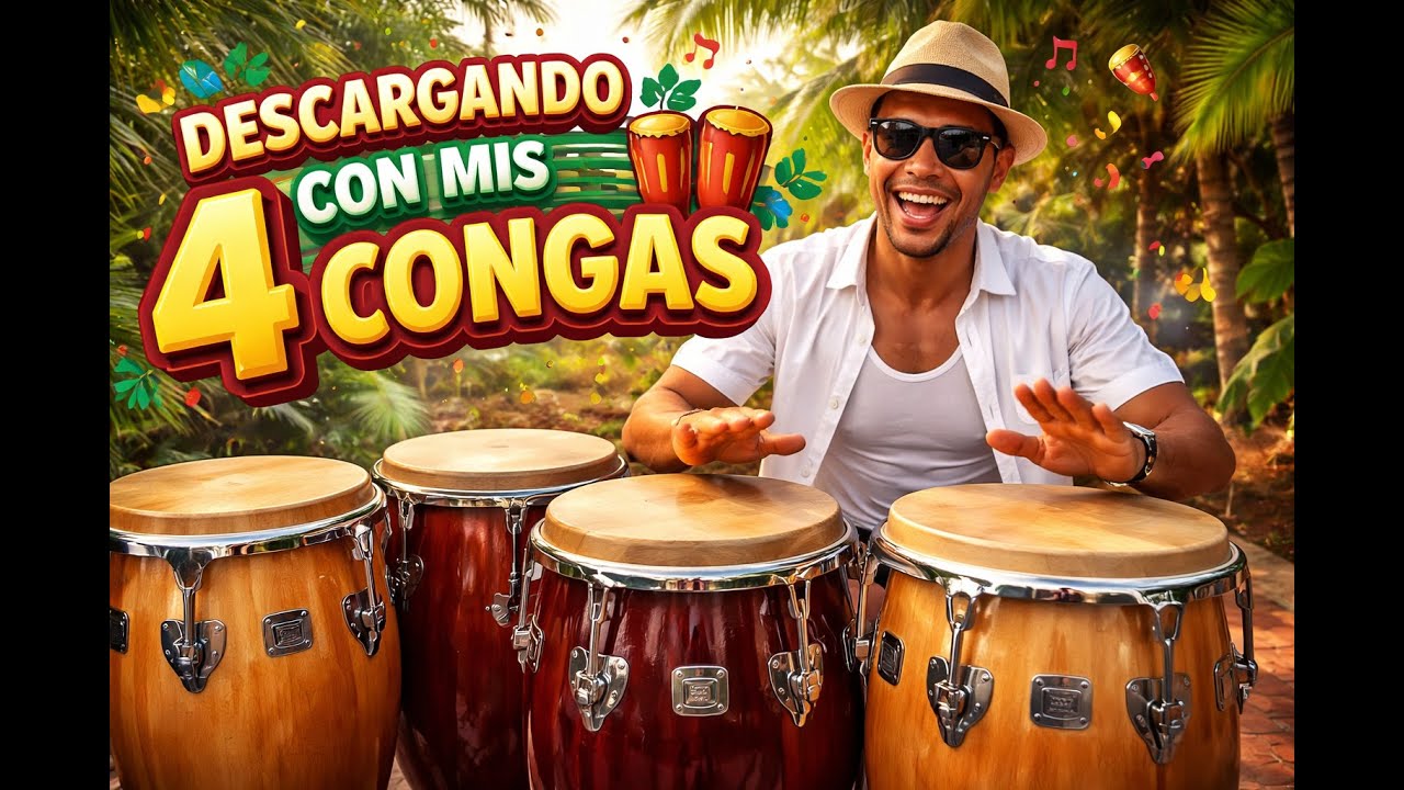 Descargando en mis 4 Congas | Pa’ La Habana Vieja 🔥 Ritmo Latino & Sabor Cubano
