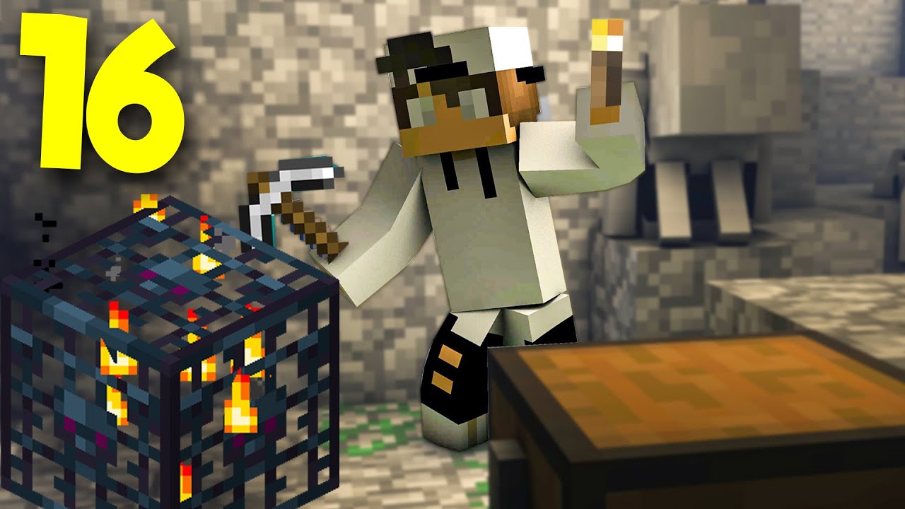 16 🟩 Mirko MUORE costruendo una FARM di SCHELETRI! ⛏ Minecraft