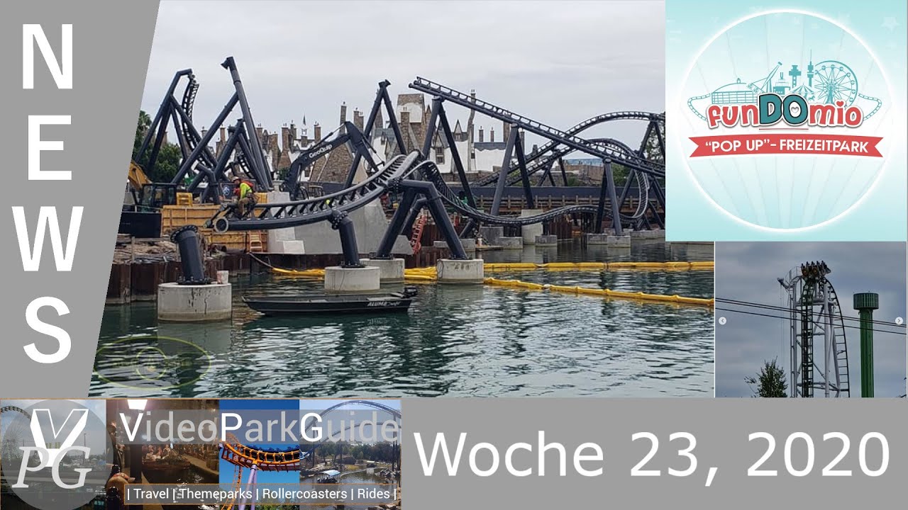 Freizeitpark News - Woche 23, 2020 - Fundomio Dortmund, Power Park & Jurassic World Achterbahnen