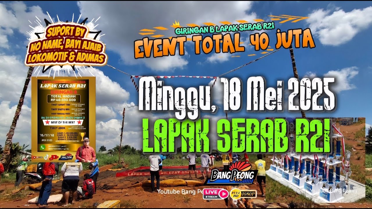 BABAK 2 LAPAK SERAB R2I DEPOK EVENT 40 JUTA GIRINGAN B MINGGU 18 MEI 2025