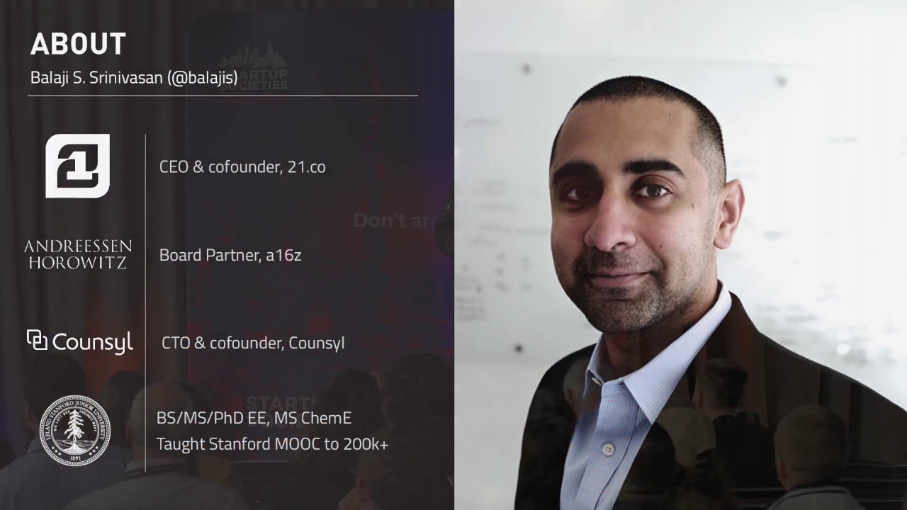The Network State - Balaji SrinIvasan