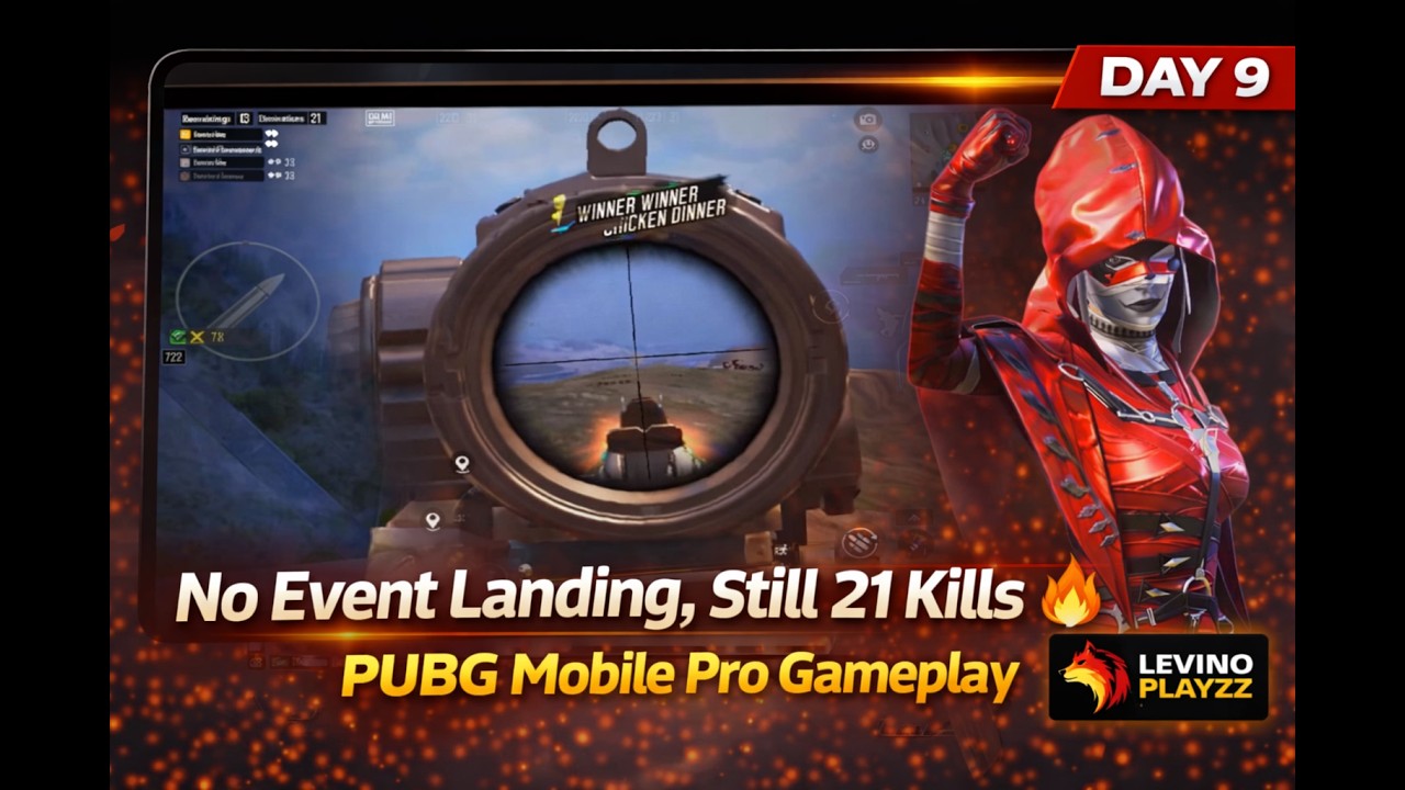 No Event Landing, Still 21 Kills 🔥 | PUBG Mobile Pro Gameplay