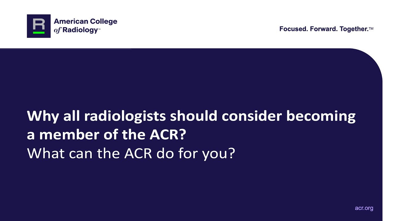 ACR Membership Video
