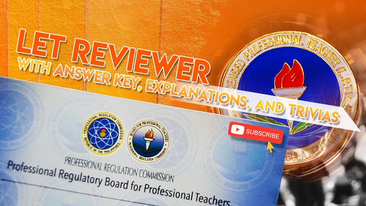 LET MARCH 2020 REVIEWER | GENED (20 ITEMS) | WITH ANSWER KEY, RATIONALIZATION, AND MORE